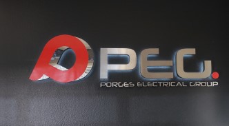 Illuminated-Fabricated-Lobby-Sign-PEG-Oceanside-ca | Attractive Indoor Sign, Oceanside CA Halo Lit