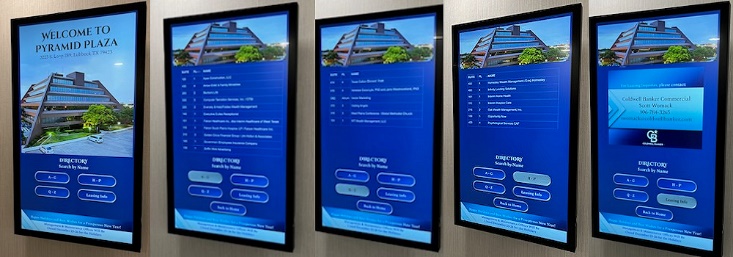 Pyramid Plaza Lobby Digital Displays