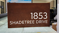 Custom Outdoor Address Signs